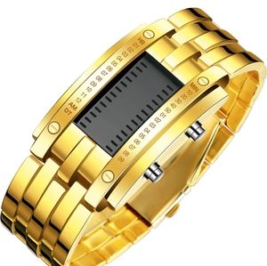 Binary Matrix Blue LED Digital Watch 